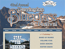 Tablet Screenshot of darringtonbluegrass.com